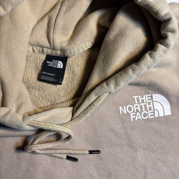 North Face Men's Large Box NSE Pullover Hoodie Never Stop Exploring Tan Beige - Picture 3 of 10